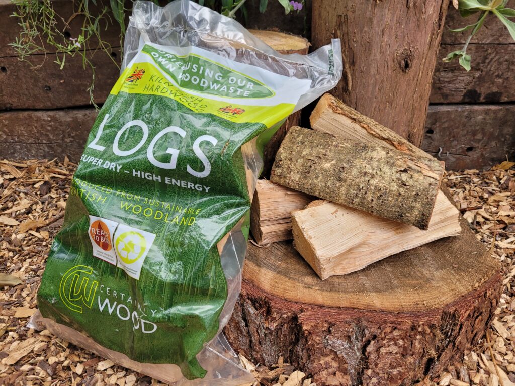 Certainly Woods Kiln Dried Logs: 1 bag of logs