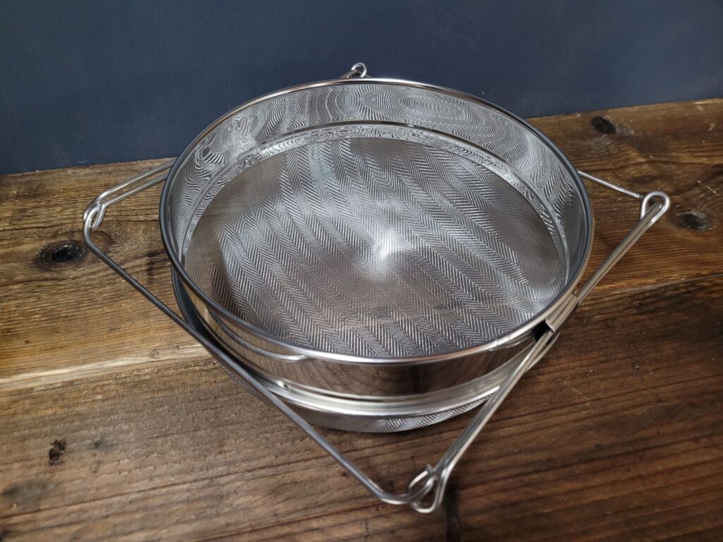 stainless steel double strainer