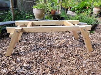 Hive Stand, Double - wooden